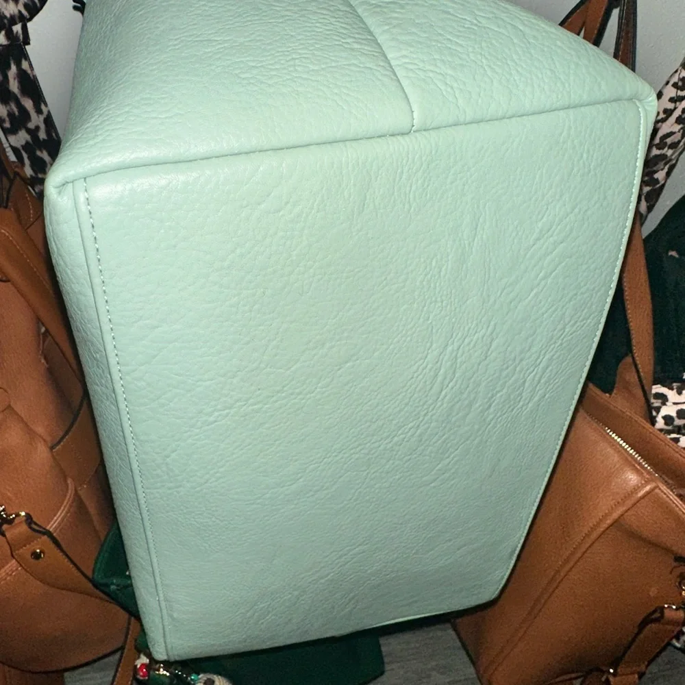 Poppy and Peonies Go-Getter Tote Mint - Picture 5 of 5